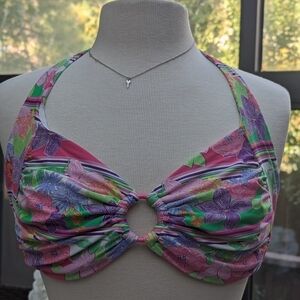 Floral Multicolor Bikini Top